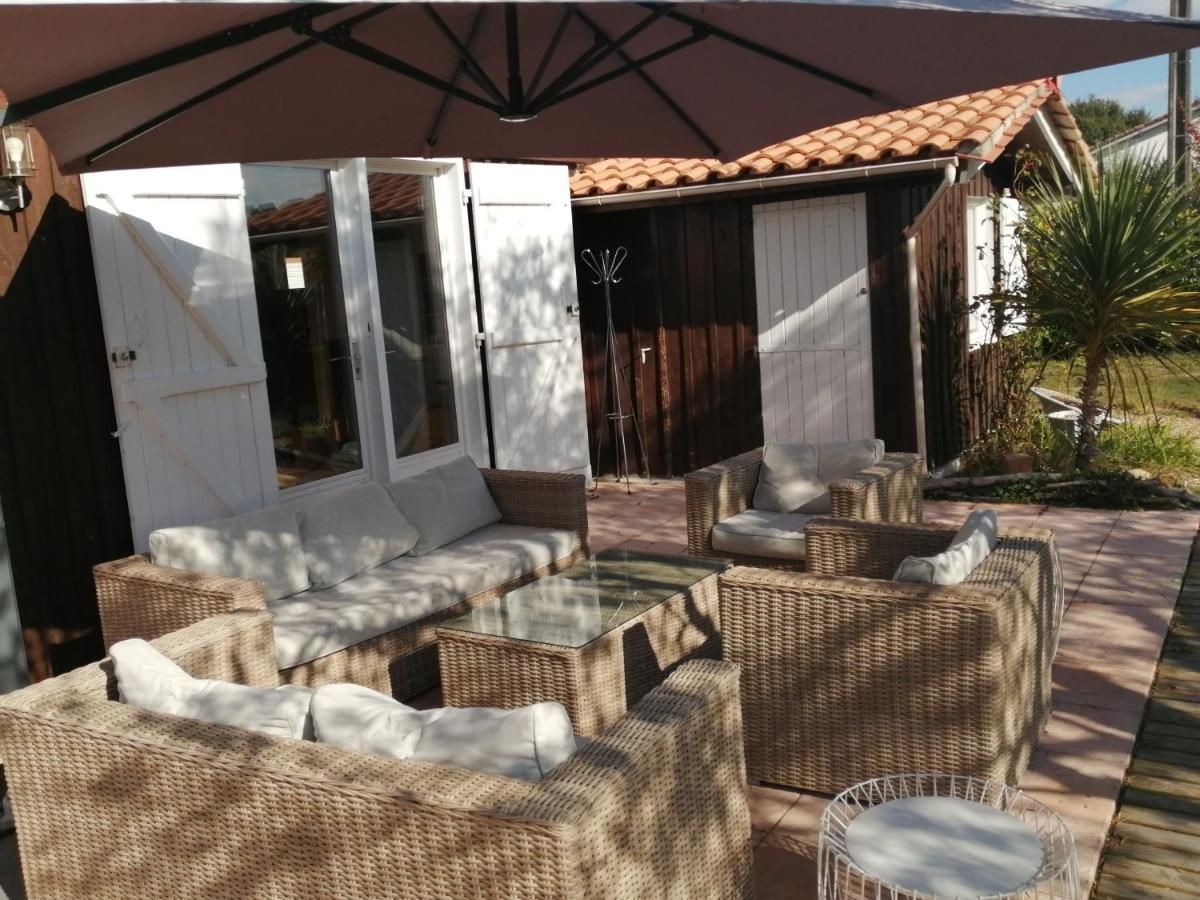 Maison Familiale En Bois Avec Piscine, Proche Du Bassin Gujan-Mestras Exterior photo